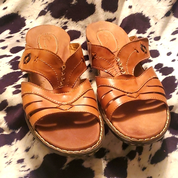 Earth Origins Shoes Womens M Brown Leather Sandals Poshmark